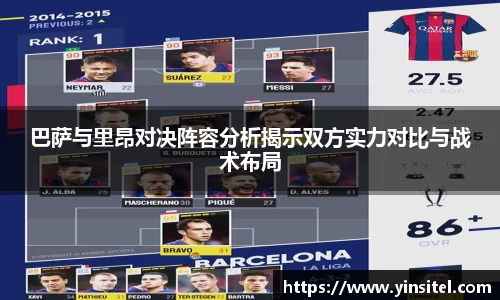 巴萨与里昂对决阵容分析揭示双方实力对比与战术布局